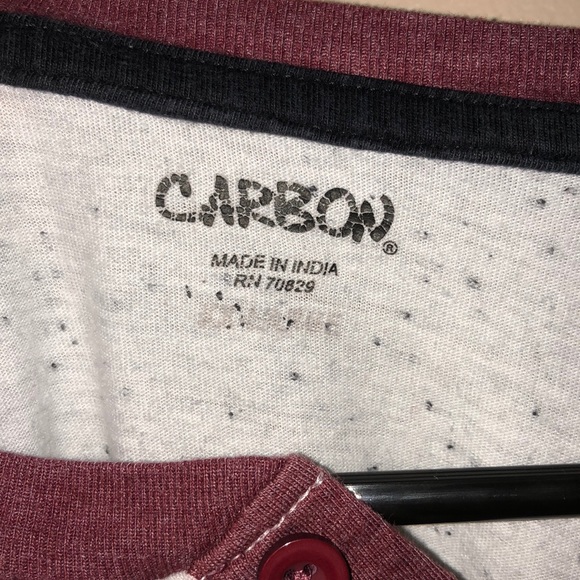 maroon baseball tee - Picture 2 of 4